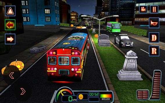Halloween Party Bus Driver 3D screenshot 7