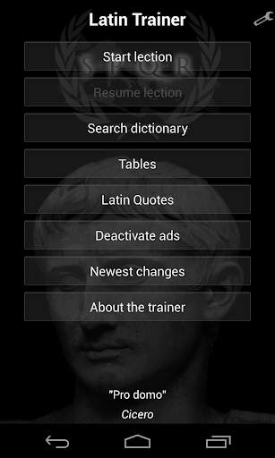Latin Trainer screenshot 1
