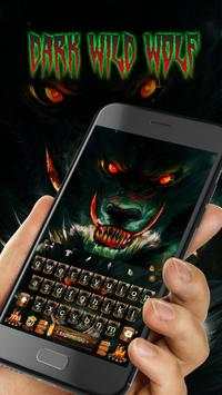 Evil Blood Wolf & Dark Forest Keyboard Theme screenshot 2