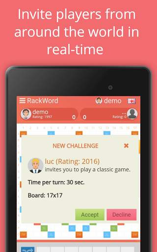 Rackword - Free real-time multiplayer word game screenshot 10