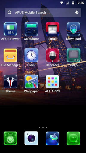 City-APUS Launcher theme screenshot 2
