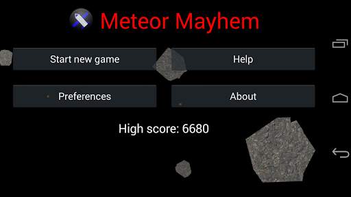 Meteor Mayhem screenshot 1