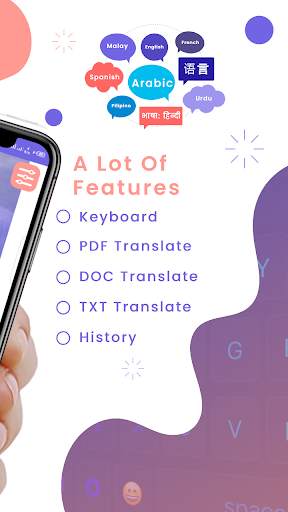 Chat translator keyboard, Scan files Translator screenshot 2