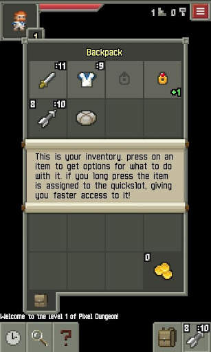 Your Pixel Dungeon screenshot 1