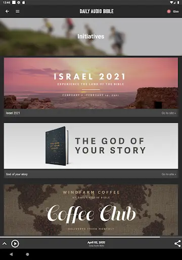 Daily Audio Bible Mobile App screenshot 14