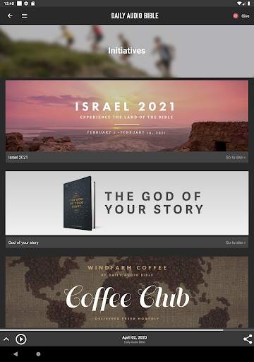Daily Audio Bible Mobile App screenshot 14