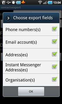 Contacts / SMS /LOG CSV Export screenshot 8