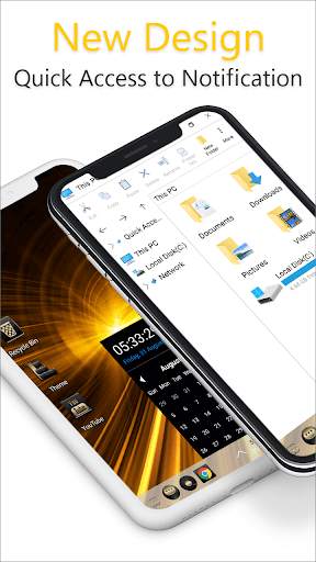 Golden Theme For Computer Launcher screenshot 2