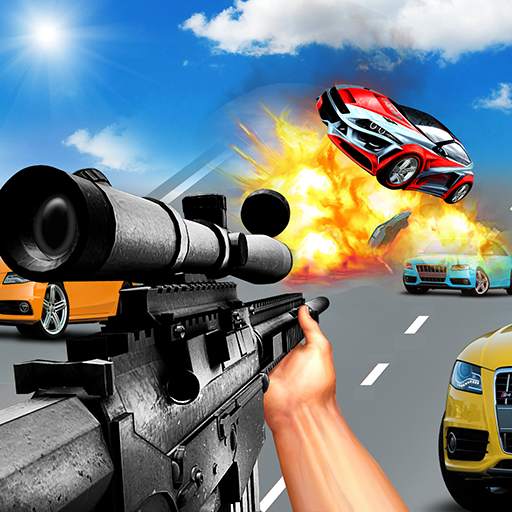 Car Racing Sniper Vs Thieves - Shooting Race games 8