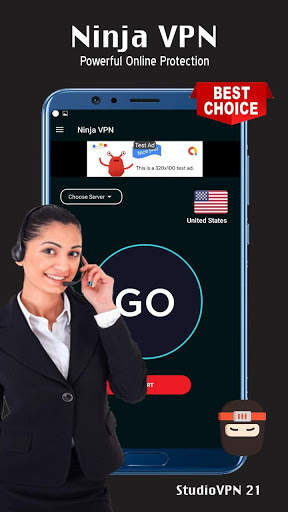 Ninja VPN - Safer Internet & Unlimited VPN screenshot 1