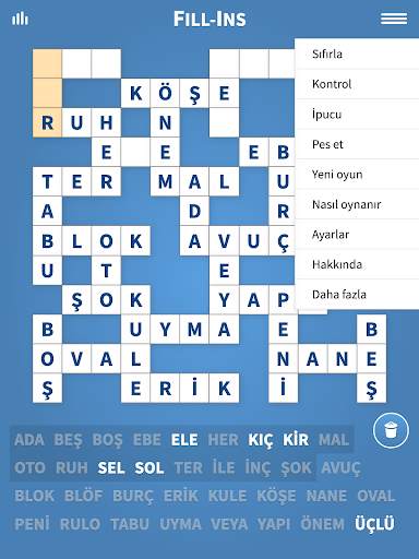 Fill-Ins · Kelime Bulmaca screenshot 7