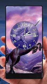 Unicorn Analog Clock Live Wallpaper screenshot 3