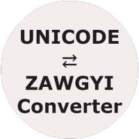 Unicode⇄Zawgyi Converter icon