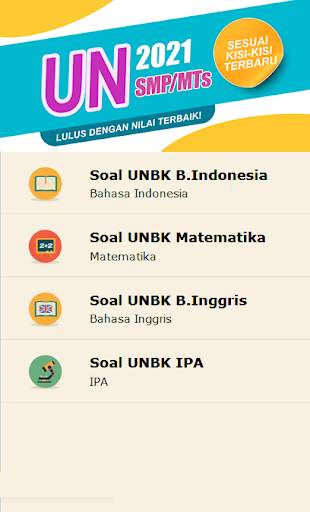 Soal UN SMP MTS 2021 (UNBK) screenshot 1