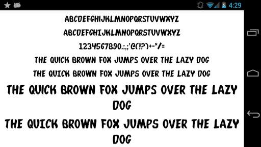 Fonts for FlipFont 50 Hand screenshot 2