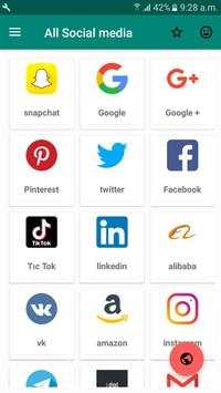 All Social Media and Social Networks in One App screenshot 1