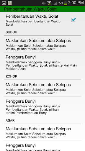 Waktu Solat dan Kalendar Islam screenshot 7
