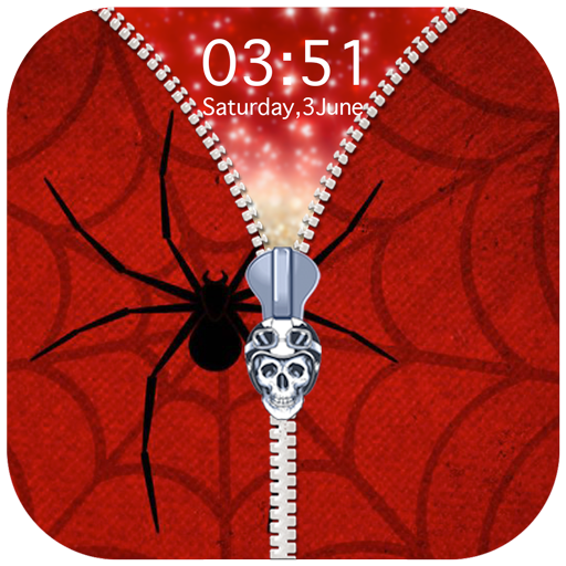 Spider Zipper Lock Screen आइकन