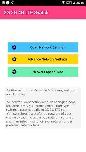 2G 3G 4G LTE Switcher screenshot 2