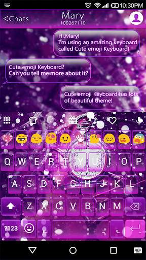 Time Zone Emoji Keyboard Theme screenshot 1