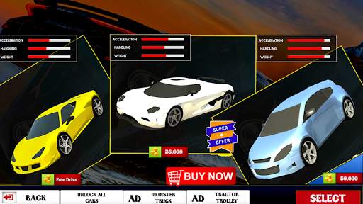 Ramp Car Stunt 3D:Impossible Car Driving Simulator скриншот 2