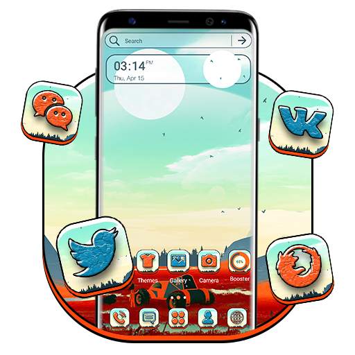 Valley Painting Launcher Theme 1.0