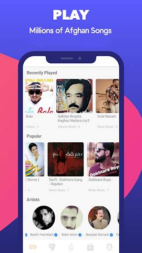 WatanMusic  Play, discover & download Afghan music screenshot 1