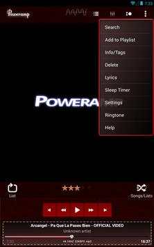 Poweramp Skin Red Dark Leather screenshot 8