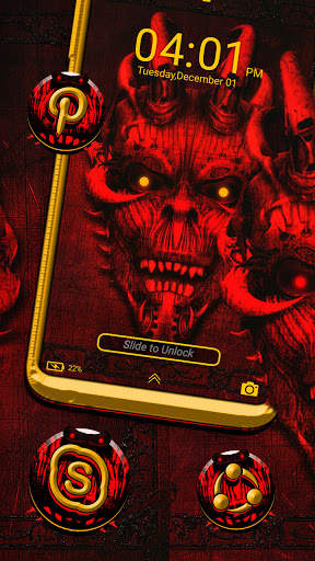 Red Evil Launcher Theme screenshot 4