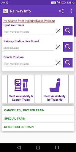 Railinfo- PNR & W/L Train Ticket Prediction screenshot 3