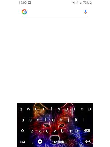 Neon Wolf Keyboard Themes screenshot 19