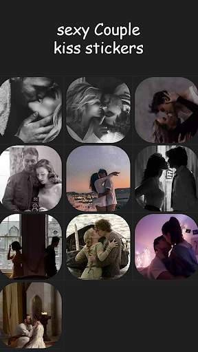 Couple Romantic Kiss Stickers- WAStickerApp screenshot 1