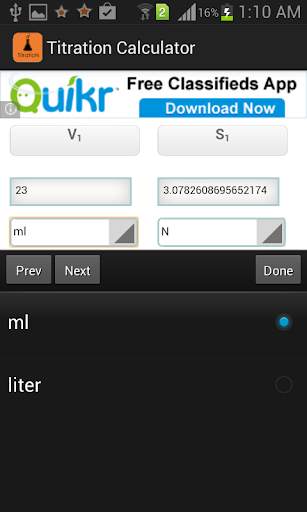 Titration Calculator screenshot 4