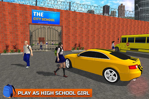 School Girl Life Simulator: High School Games screenshot 1