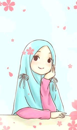 Hijab Cartoon Muslimah Wallpapers screenshot 14