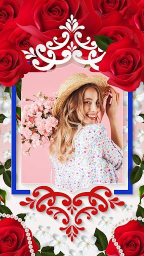 Flower Photo frame 2020 : Rose Flower Photo Editor screenshot 4