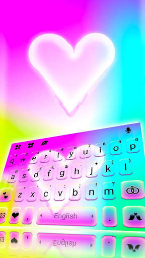 Pink Pastel Heart Keyboard Theme screenshot 1
