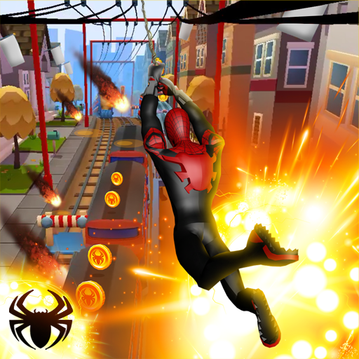 Subway hero spider : endless Dash Runner иконка