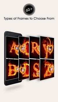 Fire Text Photo Frame screenshot 3