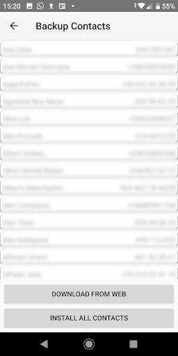 Backup Contacts 2 تصوير الشاشة