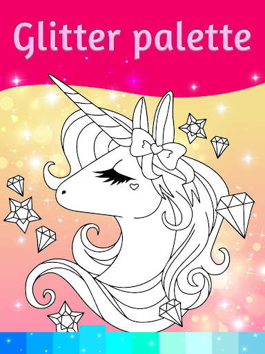 Unicorn Coloring Pages with An screenshot 3