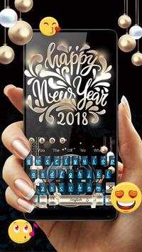 Fancy New year 2018 keyboard screenshot 1