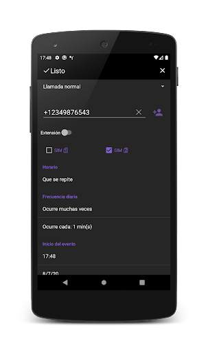 Auto rellamada screenshot 6
