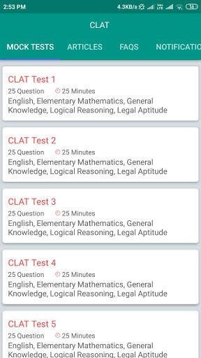 CLAT 2021 : Law Entrance Preparation screenshot 3