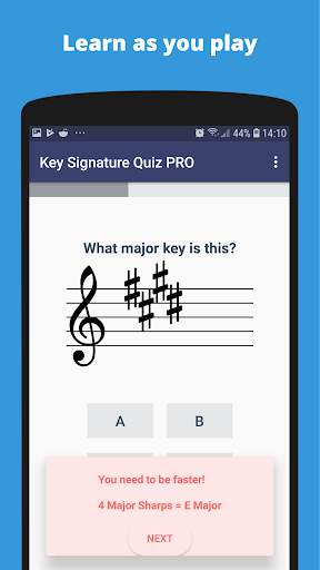 Music Theory - Key Signature Quiz screenshot 3