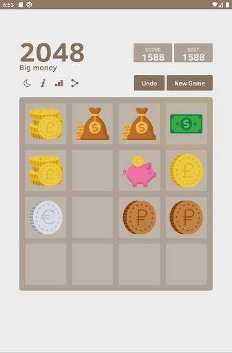 Big money 2048 🤑 Puzzle Game screenshot 7