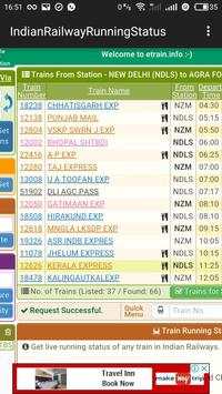 Indian Railway Running Status screenshot 1