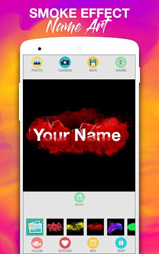 Smoke Effect Art Name - Focus and Filter Maker screenshot 2