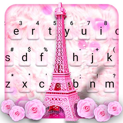 Pink Paris Tower Keyboard Theme 1.0