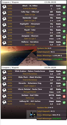 Betting / System / Sport Prediction / %90 Success screenshot 4